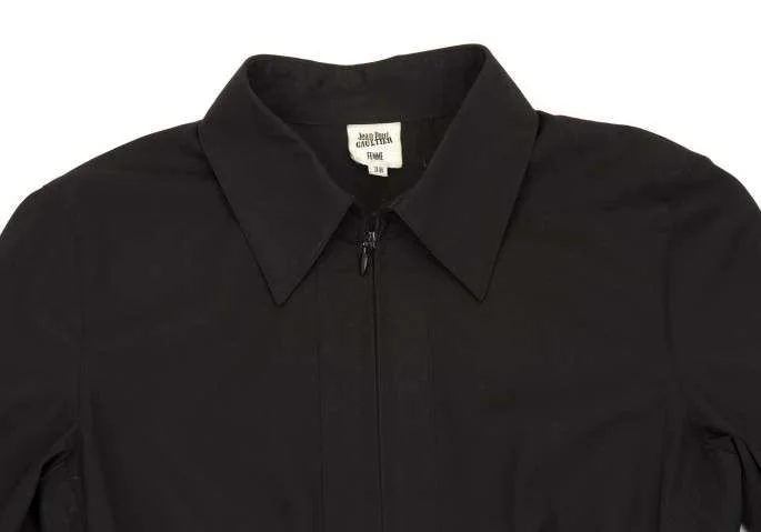 Jean Paul GAULTIER インポートジャケット　ブラック　男女兼用 ジャンポールゴルチエ ファム Jean Paul GAULTIER FEMME バックレース