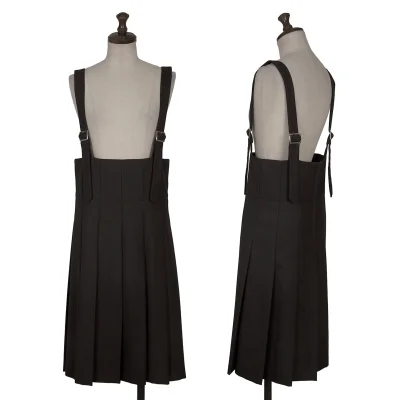 COMME des GARCONS Poly Wool Pleats Strap Skirt