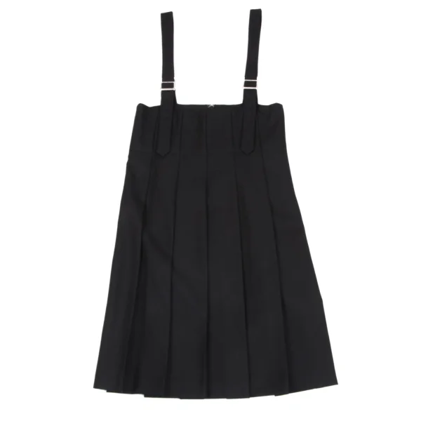 COMME des GARCONS Poly Wool Pleats Strap Skirt K-165932_002