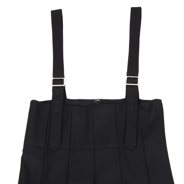 COMME des GARCONS Poly Wool Pleats Strap Skirt K-165932_003