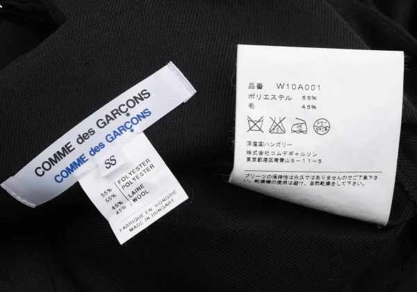 COMME des GARCONS Poly Wool Pleats Strap Skirt K-165932_013