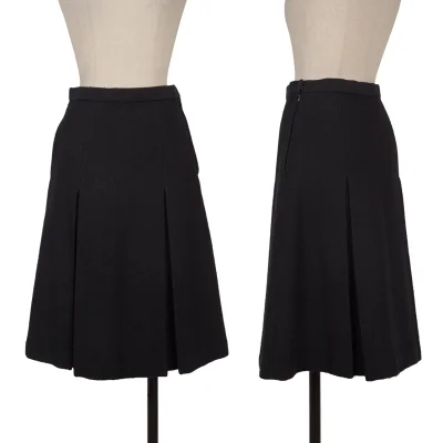 COMME des GARCONS Wool Blend Pile Darts Design Skirt