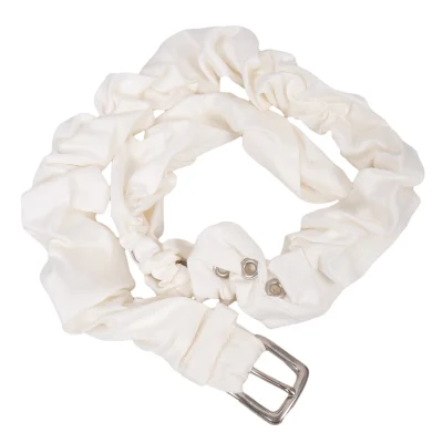Yohji Yamamoto POUR HOMME Cotton Gather Design Stretch Belt