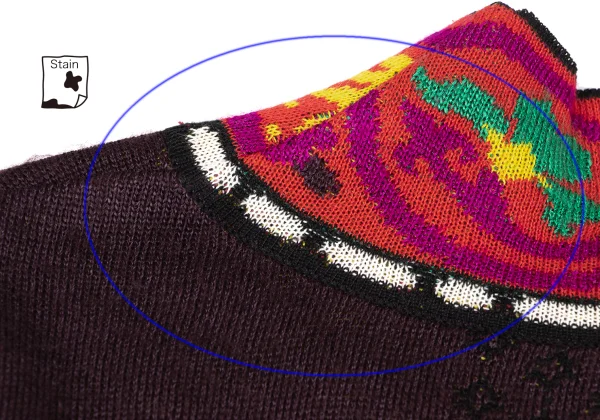 KENZO Cotton Blend Graphic Knit Short Sweater K-165941_012