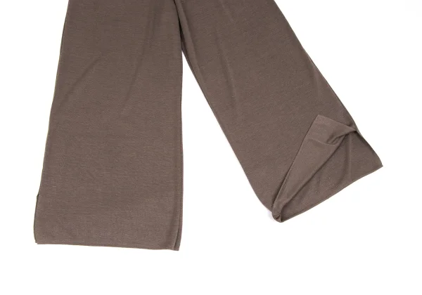 HIROKO KOSHINO Linen Blend Side Slit Wide Knit Pants K-165942_006