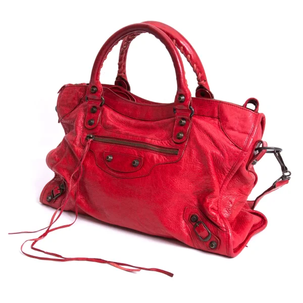 BALENCIAGA Le City 2way Shoulder Bag Red  K-165959_001