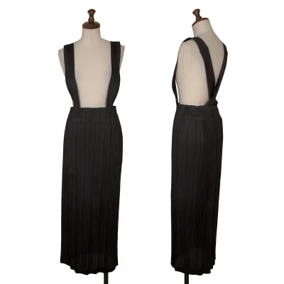 PLEATS PLEASE Back Slit Overall Skirt
