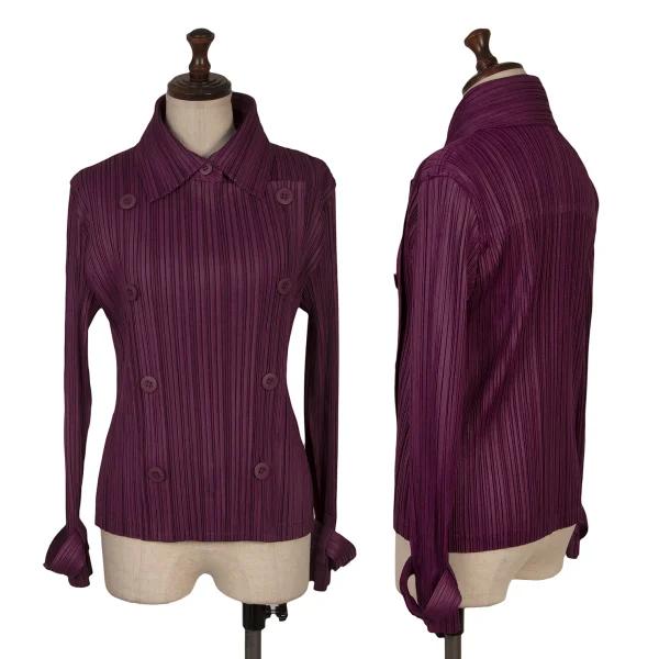 PLEATS PLEASE Pleats Double Jacket Purple 3 K-165966_001