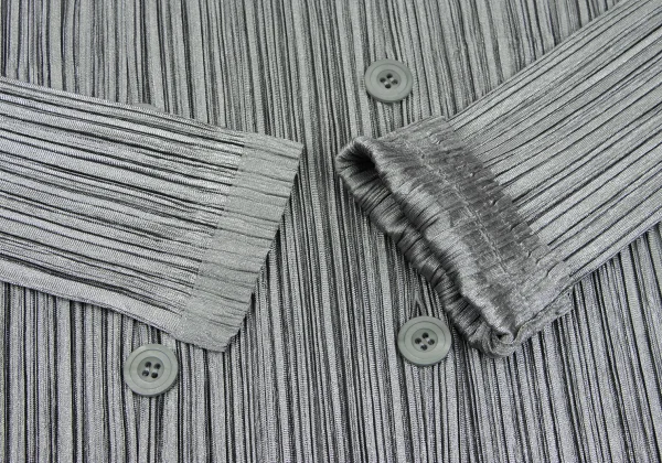 PLEATS PLEASE Double Collar Design Pleated Jacket K-165967_008