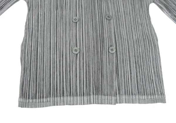 PLEATS PLEASE Double Collar Design Pleated Jacket K-165967_009