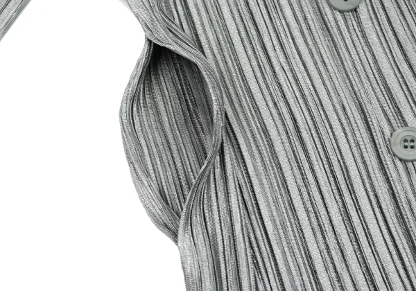 PLEATS PLEASE Double Collar Design Pleated Jacket K-165967_010