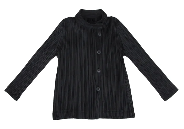 PLEATS PLEASE Pleats Band-collar Jacket K-165968_002
