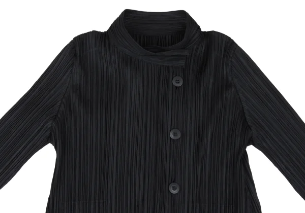 PLEATS PLEASE Pleats Band-collar Jacket K-165968_003