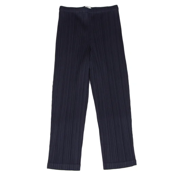PLEATS PLEASE Croped Pants Navy 2 K-165970_001
