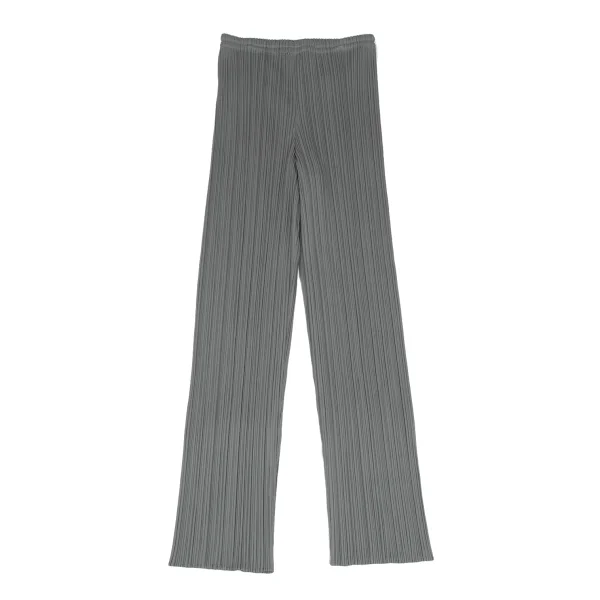 PLEATS PLEASE Pleated Straight Pants Grey 2 K-165974_001