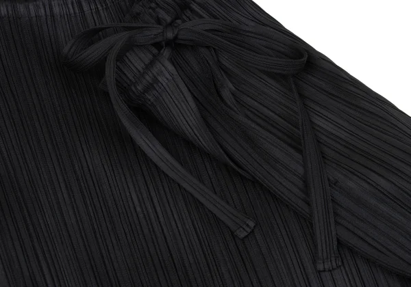 PLEATS PLEASE Pleated Half Wrap Wide Pants K-165979_003