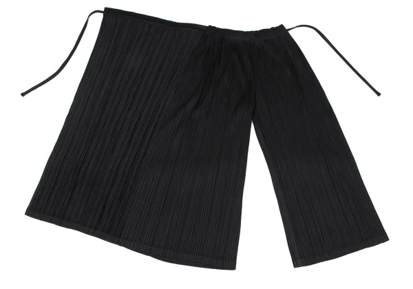 PLEATS PLEASE Pleated Half Wrap Wide Pants K-165979_004