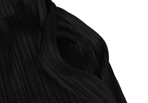 PLEATS PLEASE Pleated Half Wrap Wide Pants K-165979_005