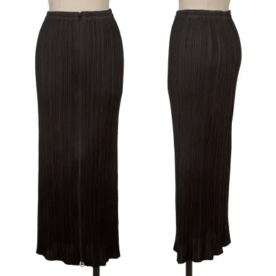PLEATS PLEASE Pleated Front Double Zip Skirt