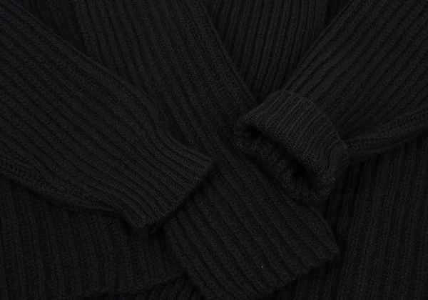 JOSEPH Wool Drape Buttonless Rib Knit Cardigan K-165990_006