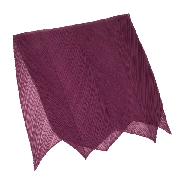プリーツプリーズPLEATS PLEASE シースループリーツ大判ストール 紫