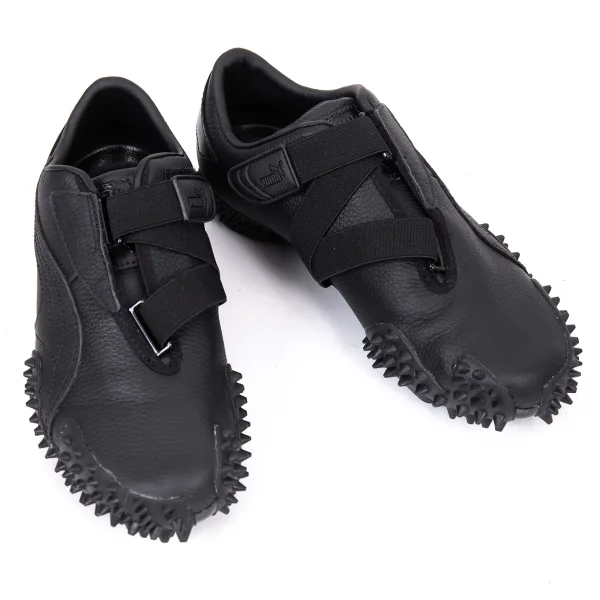 プーマPUMA Mostro ベルクロベルトレザースニーカー 黒24cm