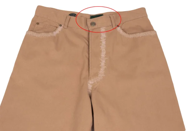 JUNIOR GAULTIER Sashiko Design Cotton Tapered Pants K-165998_002