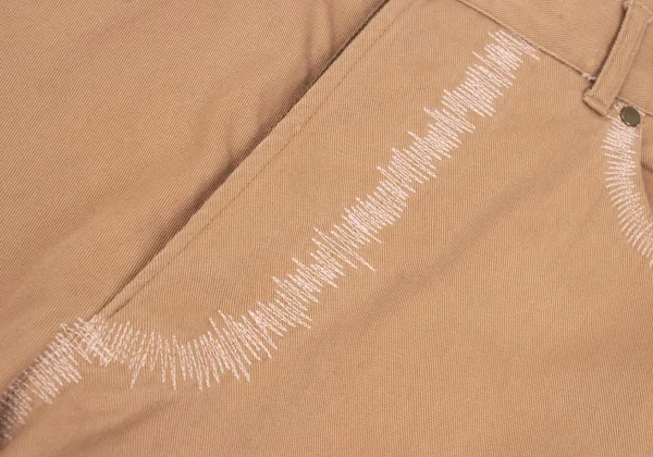 JUNIOR GAULTIER Sashiko Design Cotton Tapered Pants K-165998_006