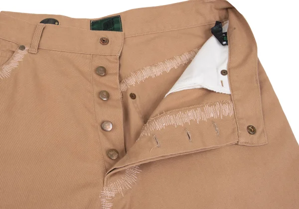 JUNIOR GAULTIER Sashiko Design Cotton Tapered Pants K-165998_008