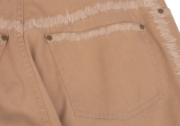 JUNIOR GAULTIER Sashiko Design Cotton Tapered Pants K-165998_014