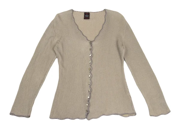 Jean Paul GAULTIER CLASSIQUE Embroidered Piping Cardigan K-166001_002