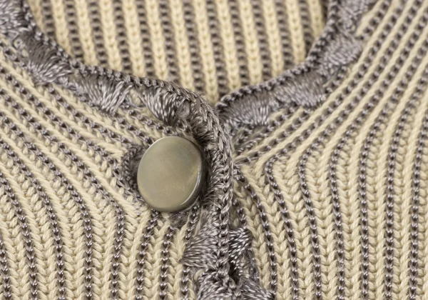 Jean Paul GAULTIER CLASSIQUE Embroidered Piping Cardigan K-166001_006