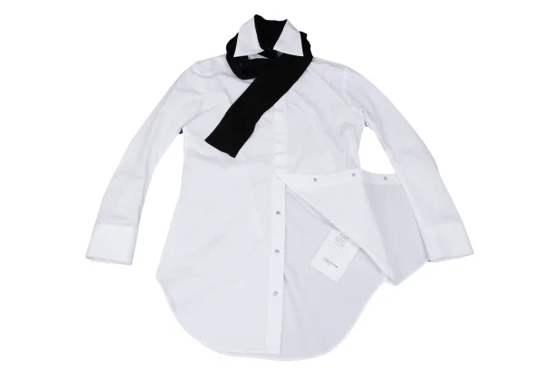 Yohji Yamamoto FEMME Detachable Stole Collar Hiyoku Shirt K-166002_002
