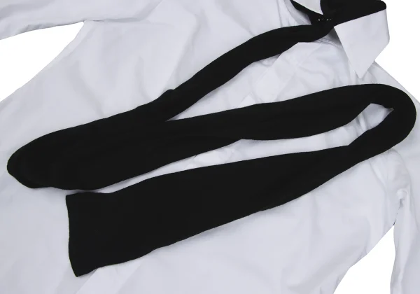 Yohji Yamamoto FEMME Detachable Stole Collar Hiyoku Shirt K-166002_006
