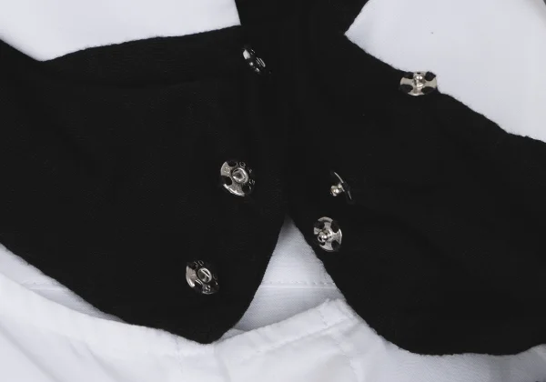 Yohji Yamamoto FEMME Detachable Stole Collar Hiyoku Shirt K-166002_007