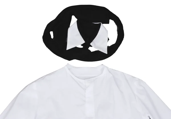 Yohji Yamamoto FEMME Detachable Stole Collar Hiyoku Shirt K-166002_009