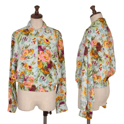 KENZO Botanical Print Zip-up Short Blouson