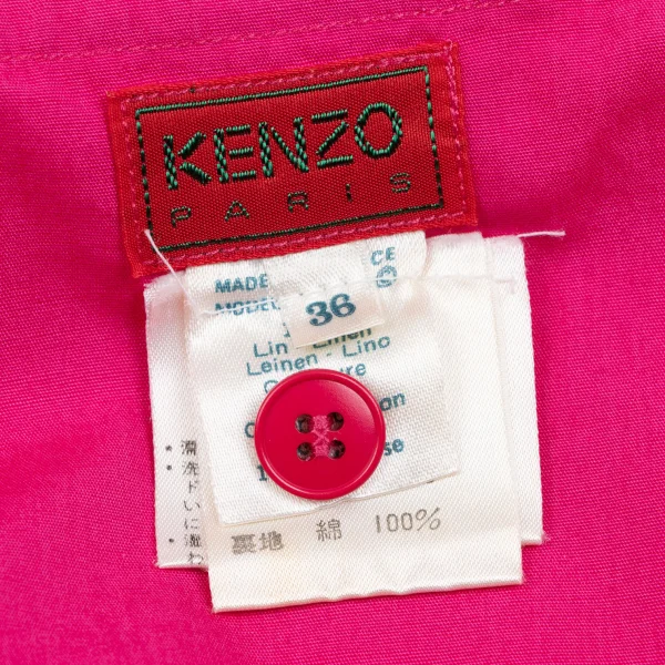 KENZO Linen Floral Taping Bustier K-166004_017