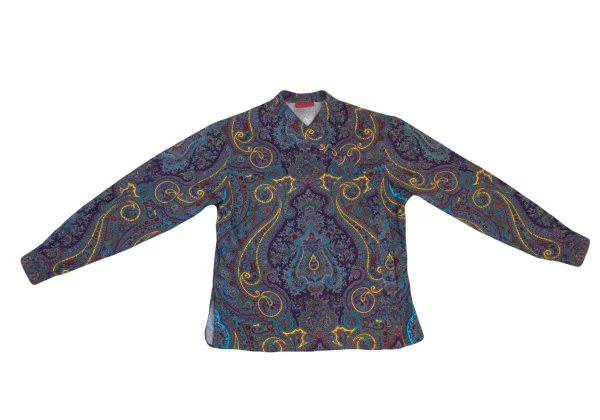 KENZO Paisley Print Wrap Blouse K-166005_002