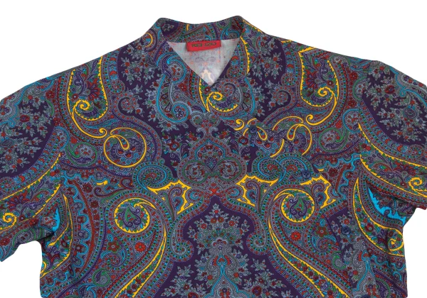 KENZO Paisley Print Wrap Blouse K-166005_003