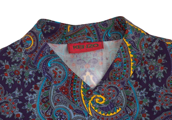 KENZO Paisley Print Wrap Blouse K-166005_004
