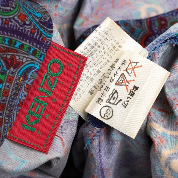 KENZO Paisley Print Wrap Blouse K-166005_018