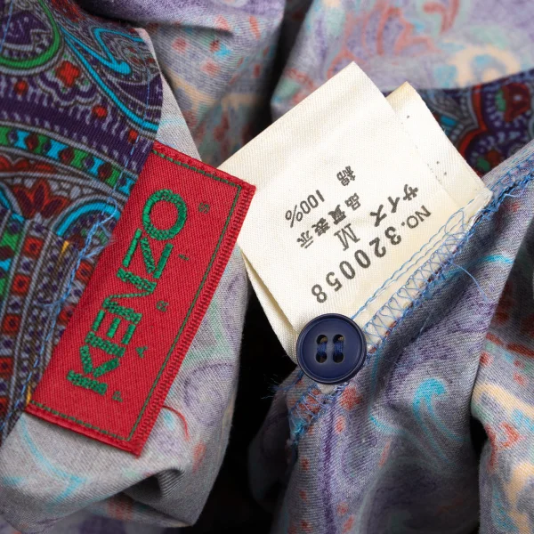 KENZO Paisley Print Wrap Blouse K-166005_019