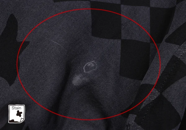 Yohji Yamamoto FEMME Silk Pigment Print Corset Dress K-166007_007