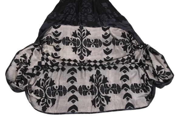 Yohji Yamamoto FEMME Silk Pigment Print Corset Dress K-166007_009