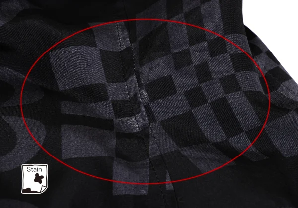 Yohji Yamamoto FEMME Silk Pigment Print Corset Dress K-166007_011