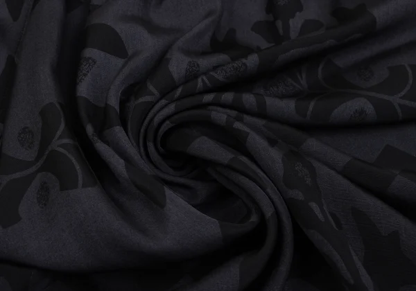 Yohji Yamamoto FEMME Silk Pigment Print Corset Dress K-166007_013