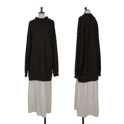 Y's Wool Switching Design Dress