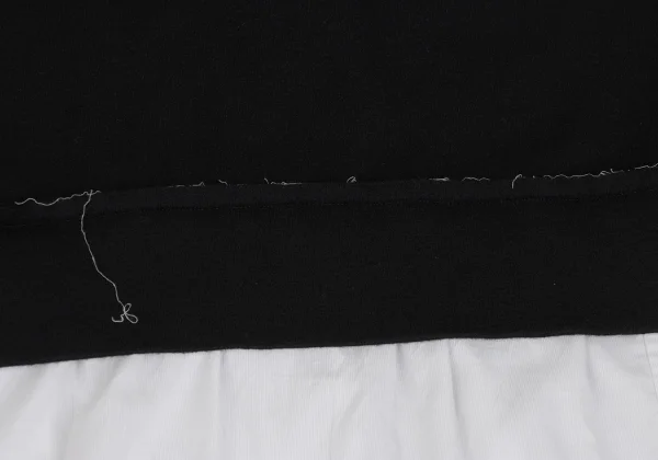 Y's Wool Switching Design Dress K-166008_008