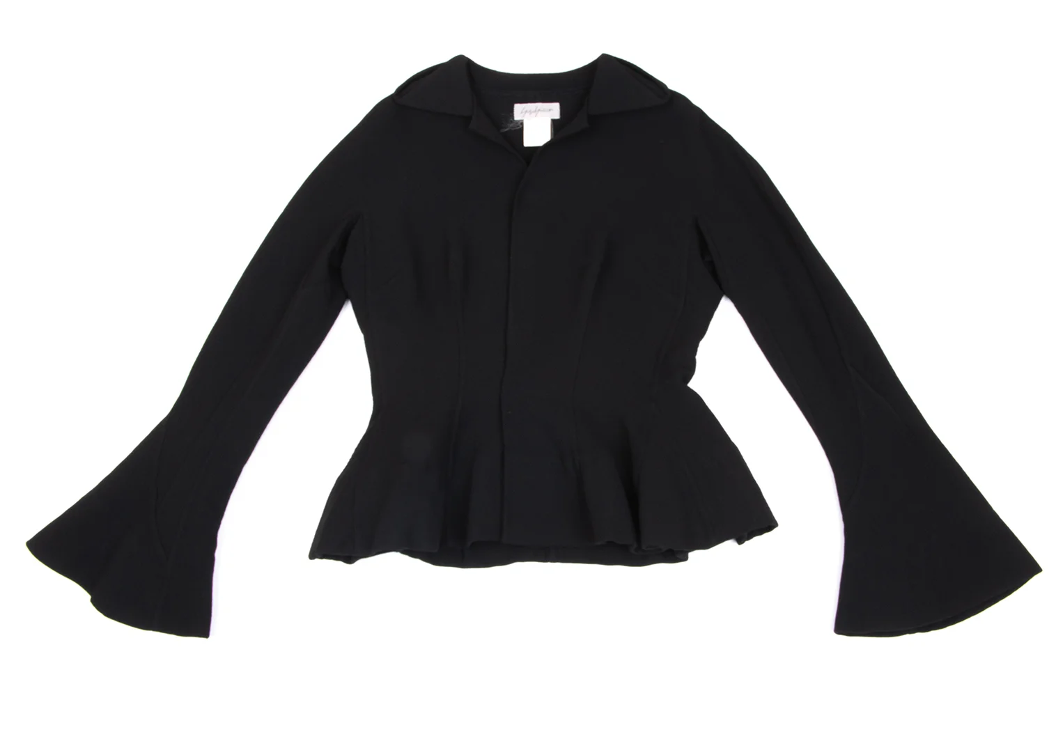 ヨウジヤマモト ファムYohji Yamamoto FEMME ウールフレアスリーブ